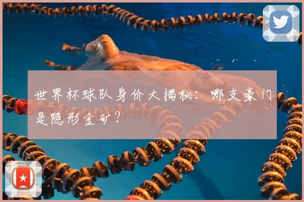 世界杯球队身价大揭秘：哪支豪门是隐形金矿？