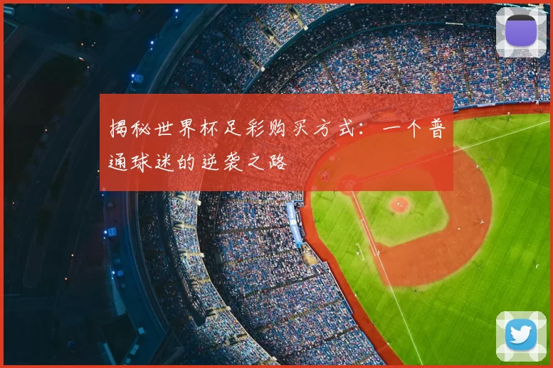 揭秘世界杯足彩购买方式：一个普通球迷的逆袭之路